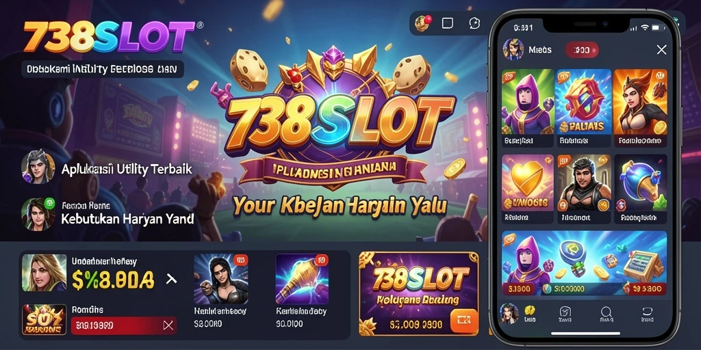 Screenshot utama 738SLOT menampilkan antarmuka pengguna yang intuitif dan fitur-fitur yang bermanfaat.