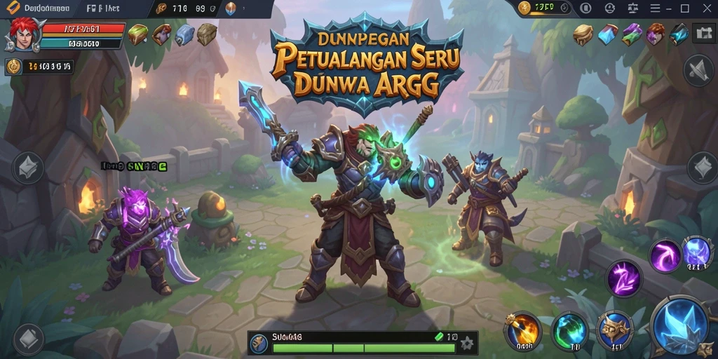 Screenshot F7F7 menampilkan aksi pertempuran seru dalam dunia ARPG.