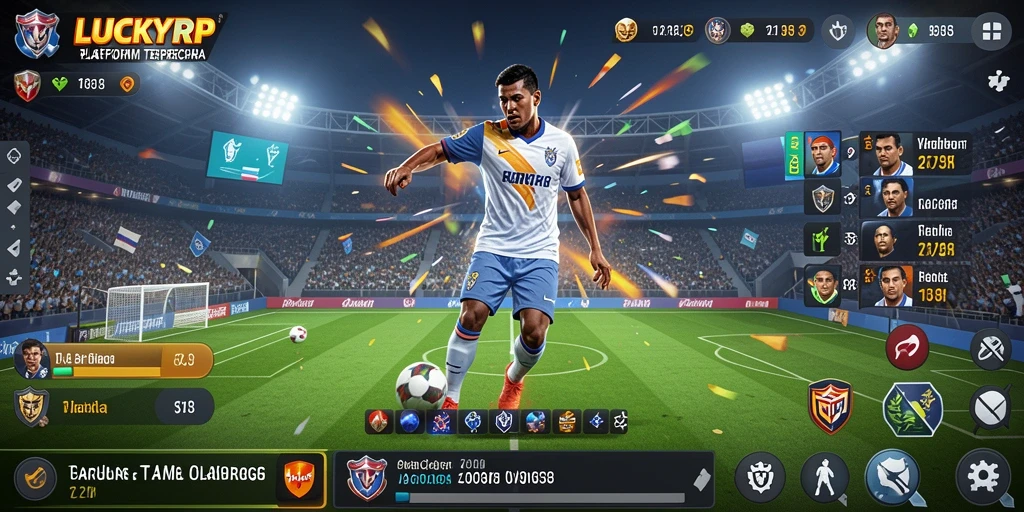 Tampilan game Sportsbook LUCKYRP dengan berbagai pilihan taruhan.
