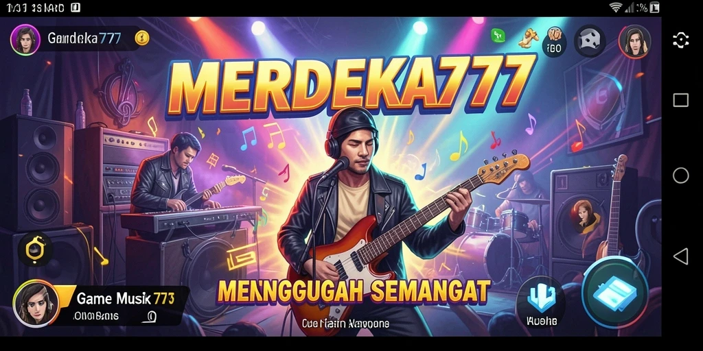 Tampilan gameplay MERDEKA777 yang penuh warna dan interaktif.