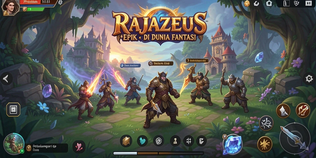Gameplay seru dalam dunia petualangan RAJAZEUS.