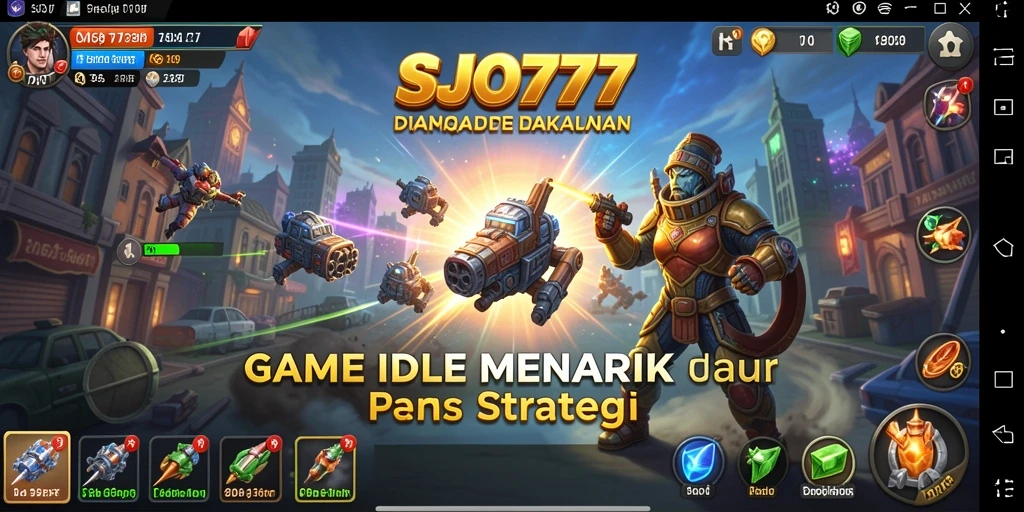 Tangkapan layar SJO777 menampilkan gameplay Idle yang seru.