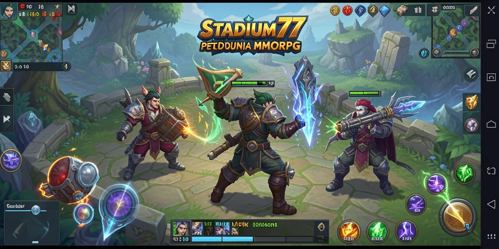 Tampilan gameplay STADIUM77 yang menakjubkan dan menantang.